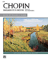 Ballade in G Minor piano sheet music cover